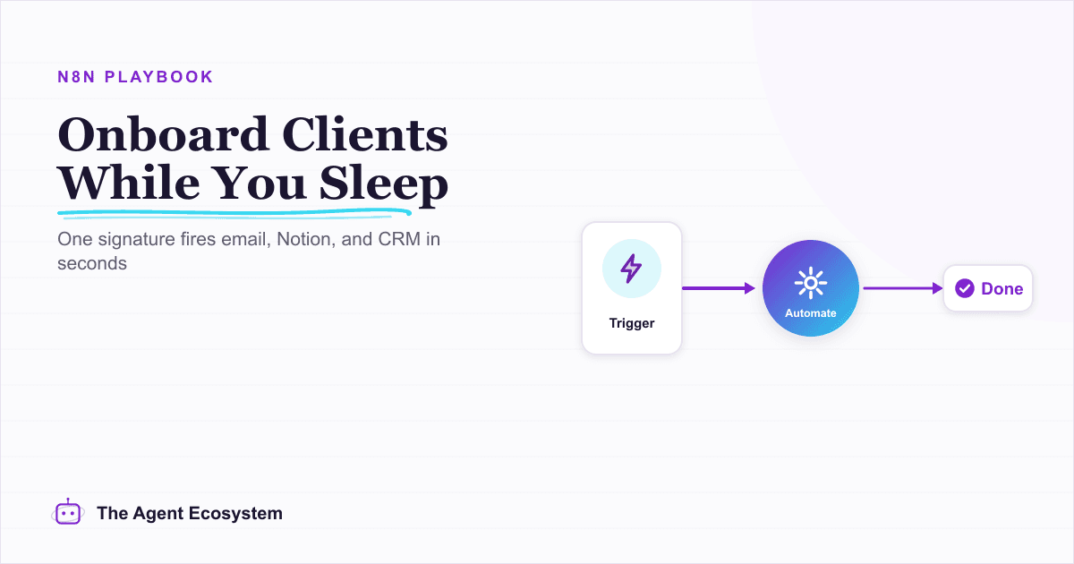 Automate Client Onboarding With n8n: Welcome Email, Notion, and More