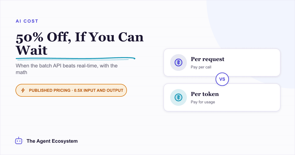 LLM Batch API: When 50% Off Is Worth the Wait