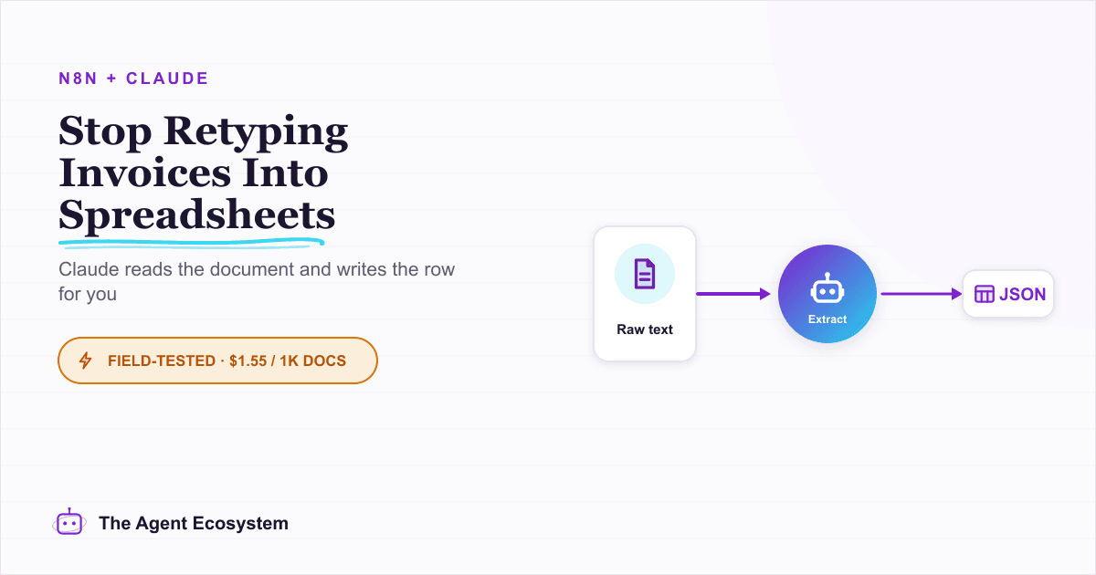 Build an AI Document-Extraction Agent in n8n (Invoices, Receipts & Emails)
