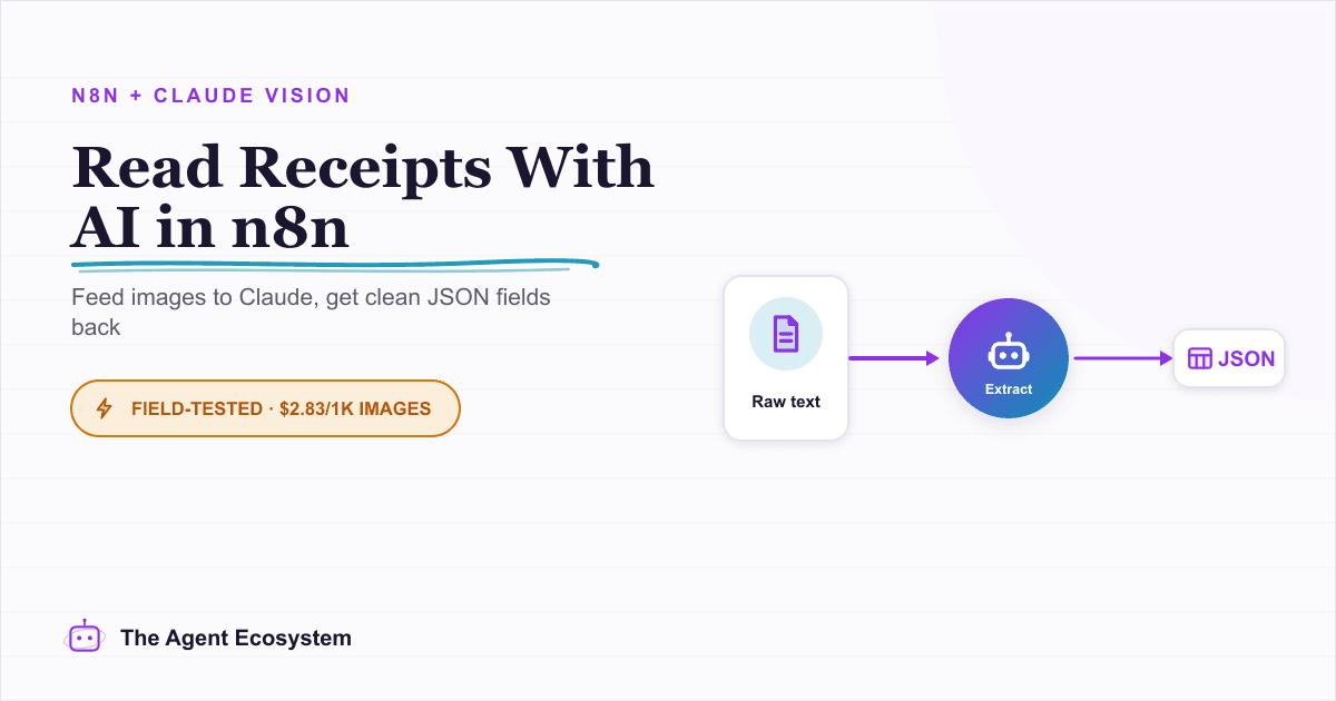 Read Images With AI in n8n: Claude Vision for Receipts and Screenshots