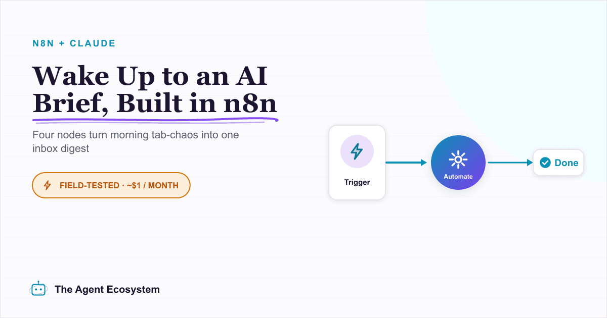 Build a Scheduled Daily AI Digest in n8n (Auto-Summarized)