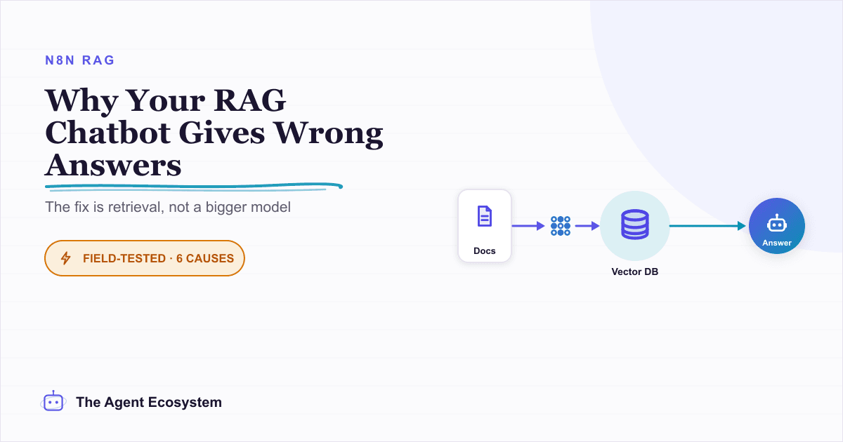 Why Your n8n RAG Chatbot Gives Wrong Answers (Fix Retrieval) (2026)