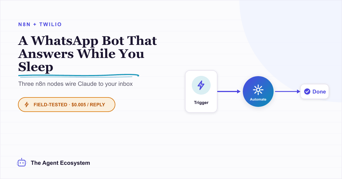 Build a WhatsApp AI Agent With n8n and Twilio
