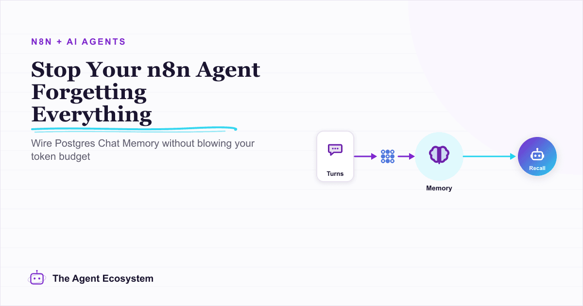 Give Your n8n AI Agent Memory (Postgres Chat Memory, Step by Step)