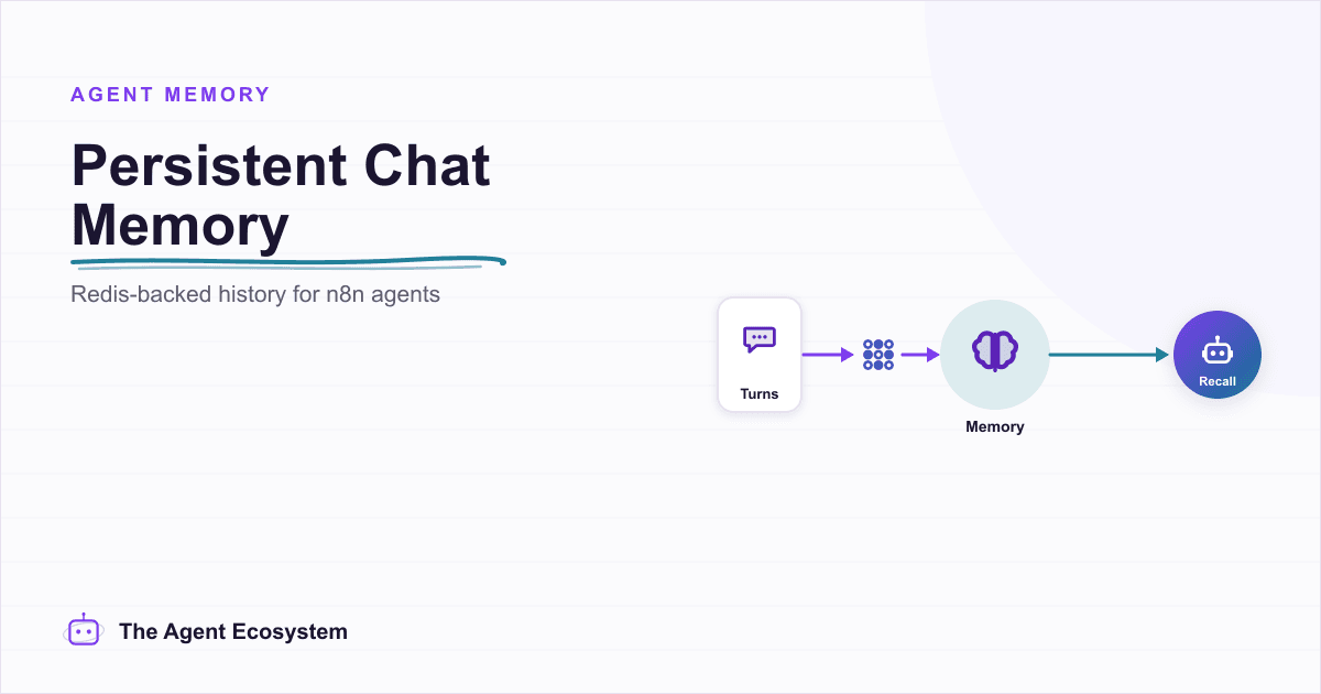 n8n Redis Chat Memory: Persistent Memory for Your AI Agent