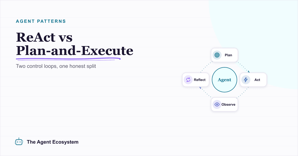 ReAct vs Plan-and-Execute: AI Agent Reasoning Patterns