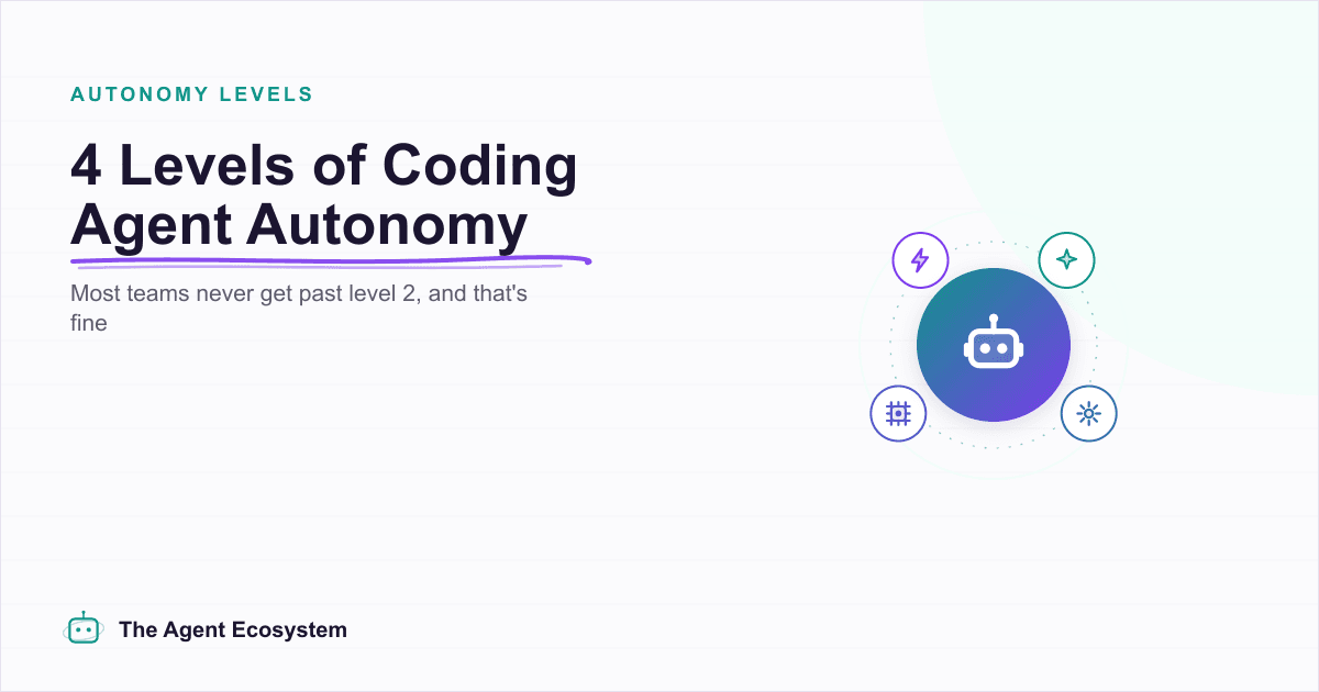 Coding Agents Have 4 Autonomy Levels. Most Teams Never Leave Level 2.