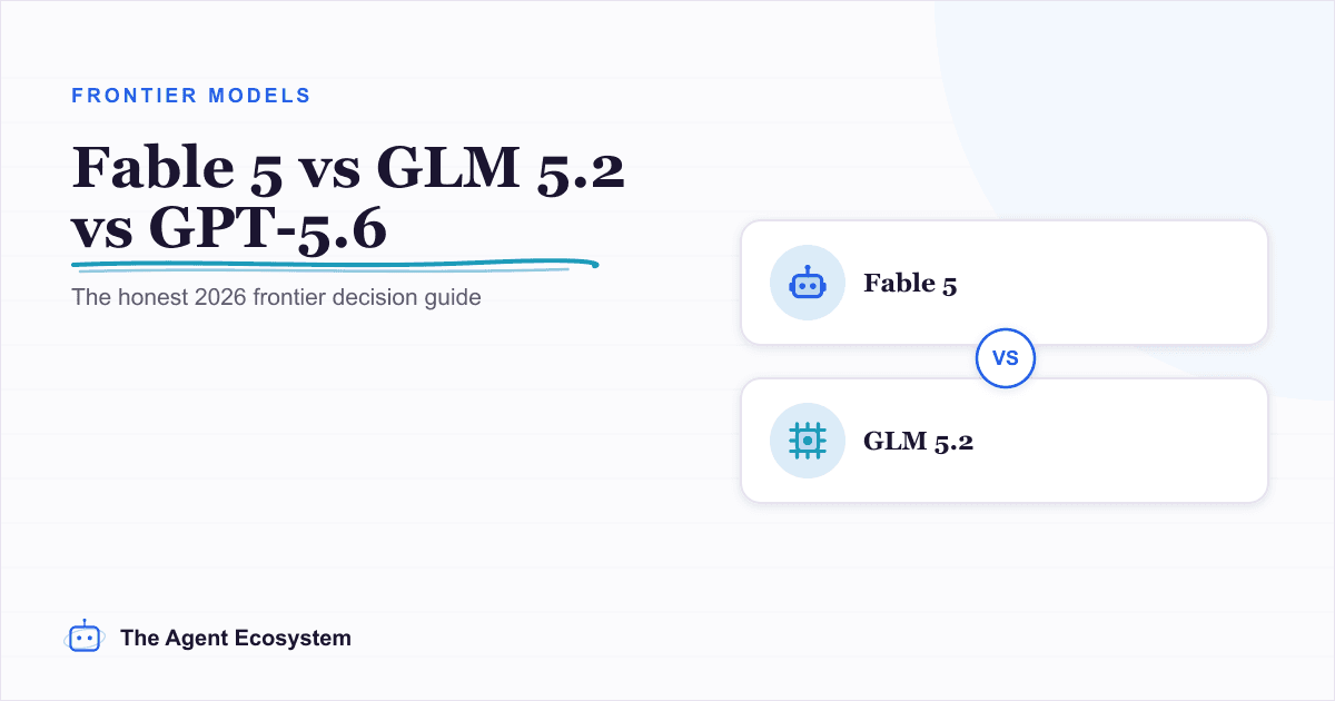 Fable 5 vs GLM 5.2 vs GPT-5.6: The 2026 Frontier Landscape