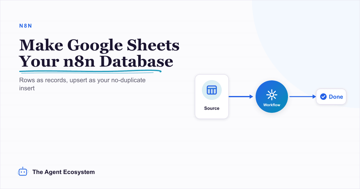 How to Use Google Sheets as a Database for Your n8n Automations