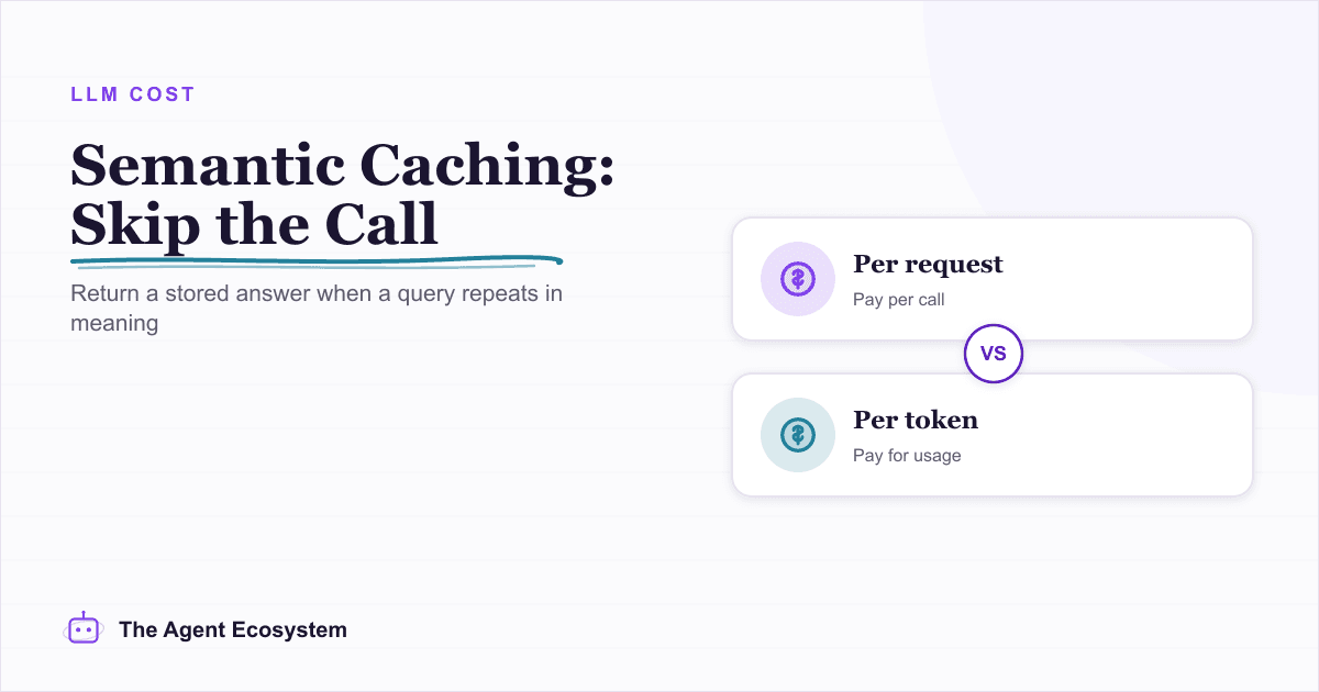 LLM Semantic Caching: Skip the Call, Not Just the Tokens