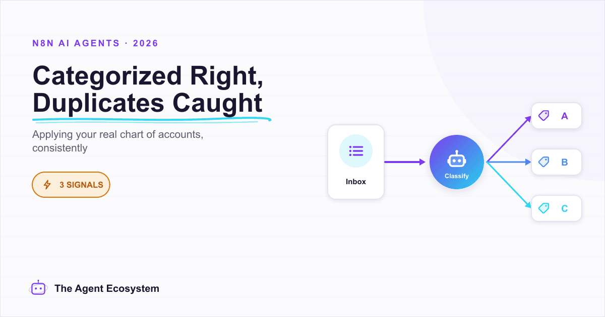 How to Build an n8n AI Agent for Bookkeeping Categorization