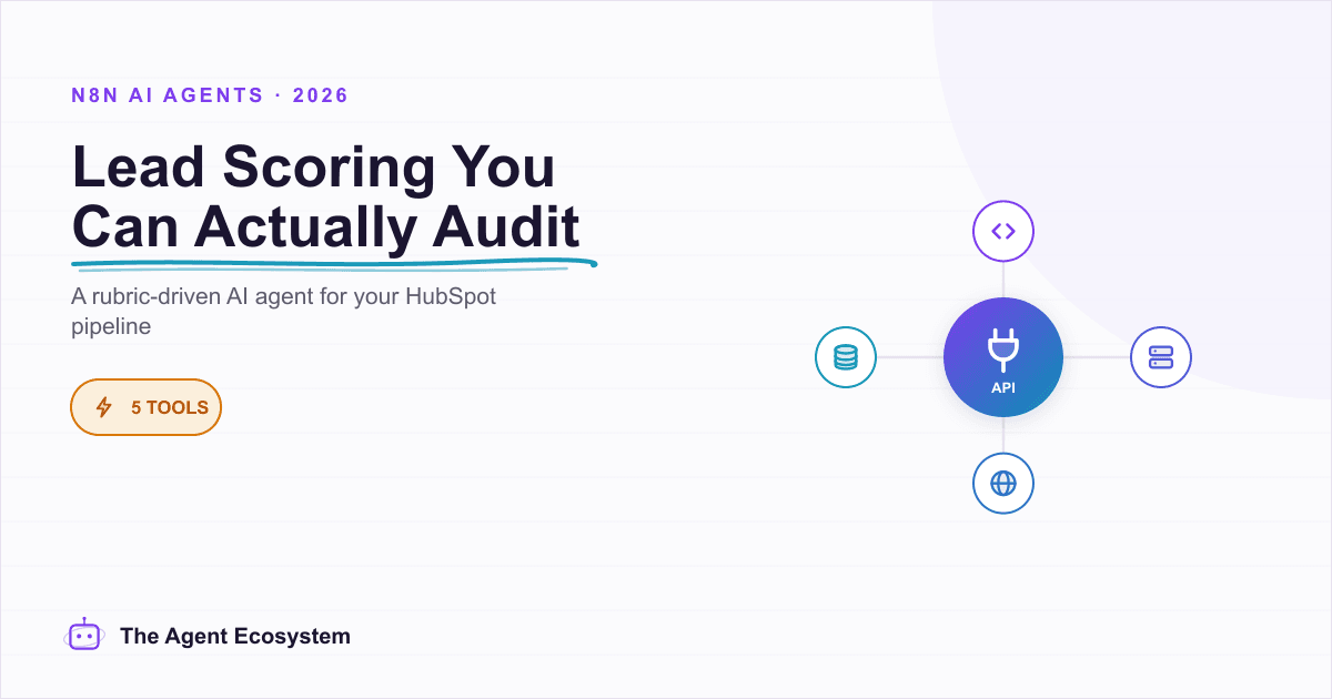How to Build an n8n AI Agent for HubSpot Lead Scoring