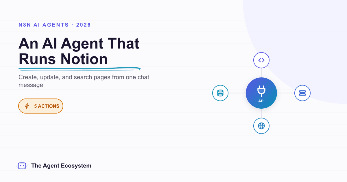 How to Build an n8n AI Agent That Manages Your Notion Workspace