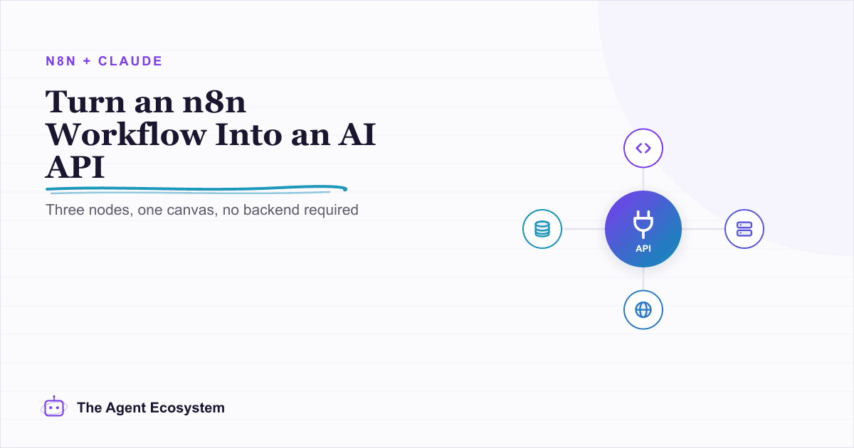Turn an n8n Workflow Into an AI API: Webhook to Claude to JSON